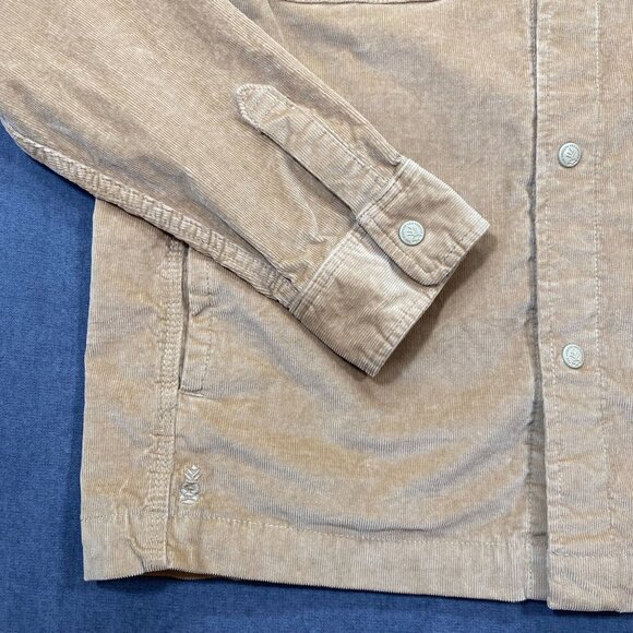 Chubbies Mens Corduroy Button-Up Jacket Beige Size Large - Picture 9 of 14